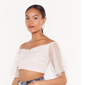 NASTY GAL- Hot off the press crop top